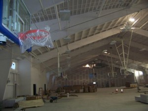 Overview of gymnasiums at Saratoga Rec Center