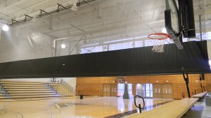 Divider curtain and rigging at West Point Military Prep School