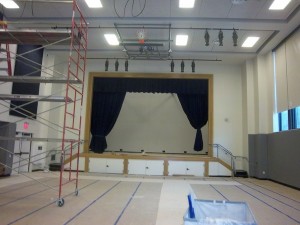 Stage curtains and rigging Bronx Charter School